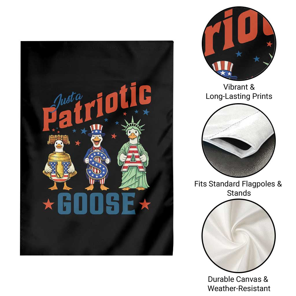 Just A Patriotic Goose Garden Flag Funny Freedom Goose Patriotic TS12 Print Your Wear
