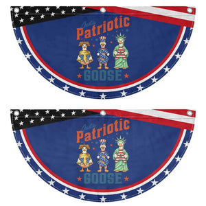 Just A Patriotic Goose Patriotic Fan Flag Funny Freedom Goose