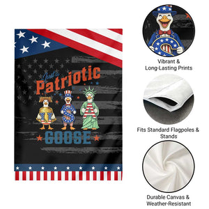 Just A Patriotic Goose Garden Flag Funny Freedom Goose Patriotic TS12 Print Your Wear