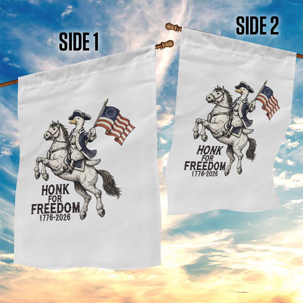 Funny Patriotic Goose Cowboy Garden Flag Honk For Freedom TS12 Print Your Wear