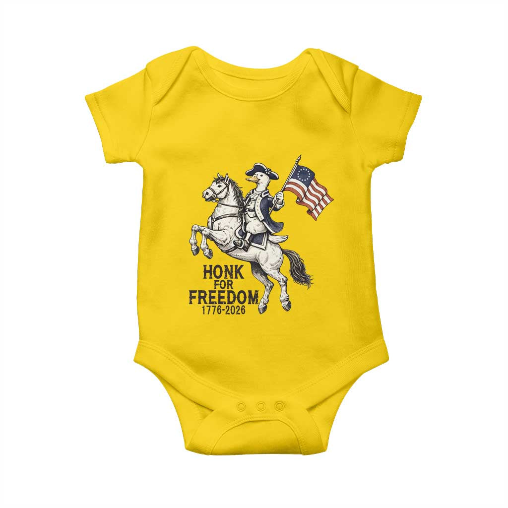 Funny Patriotic Goose Cowboy Baby Onesie Honk For Freedom TS12 Daisy Print Your Wear