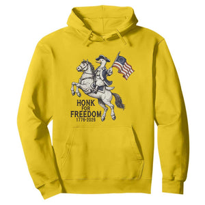 Funny Patriotic Goose Cowboy Hoodie Honk For Freedom TS12 Daisy Print Your Wear