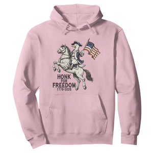 Funny Patriotic Goose Cowboy Hoodie Honk For Freedom TS12 Light Pink Print Your Wear