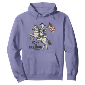 Funny Patriotic Goose Cowboy Hoodie Honk For Freedom TS12 Violet Print Your Wear