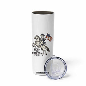 Funny Patriotic Goose Cowboy Skinny Tumbler Honk For Freedom TS12 Print Your Wear