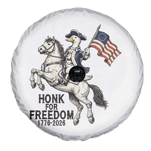 Funny Patriotic Goose Cowboy Spare Tire Cover Honk For Freedom TS12 Print Your Wear