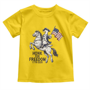 Funny Patriotic Goose Cowboy Toddler T Shirt Honk For Freedom TS12 Daisy Print Your Wear