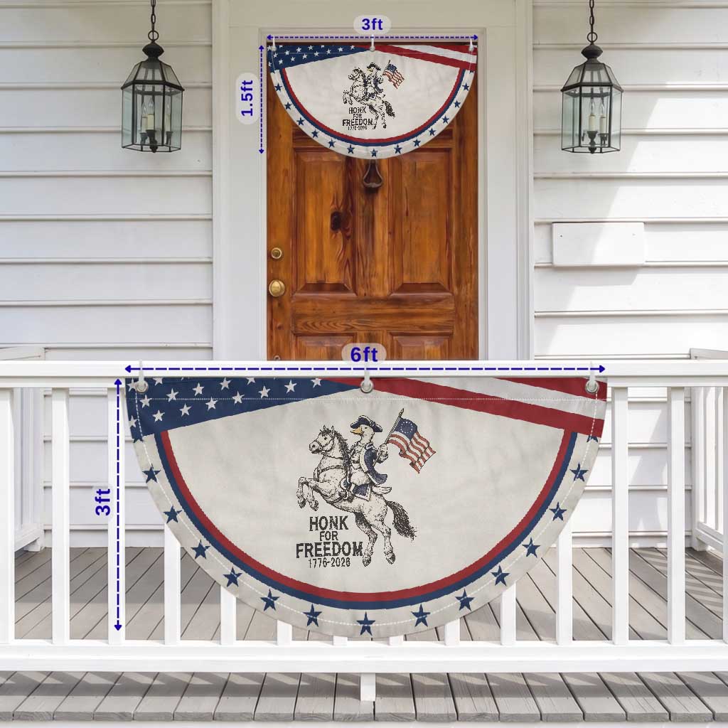 Funny Goose Cowboy Patriotic Fan Flag Honk For Freedom