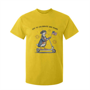 Funny Patriotic Goose T Shirt For Kid Off To Celebrate 250 Years TS12 Daisy Print Your Wear