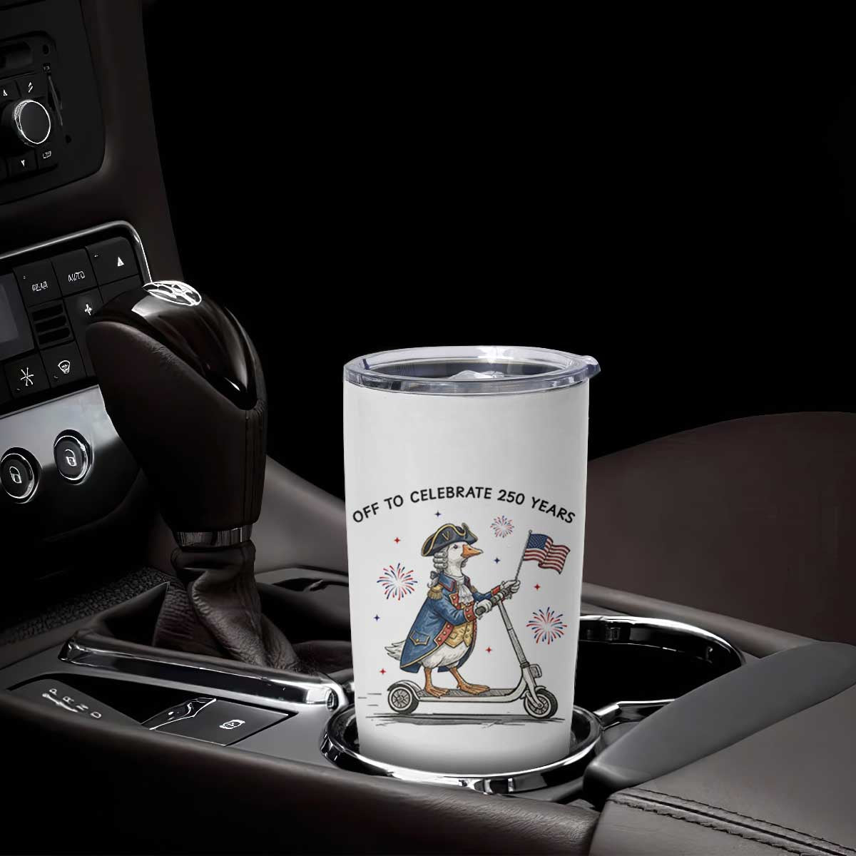 Funny Patriotic Goose Tumbler Cup Off To Celebrate 250 Years TS12 Print Your Wear