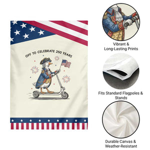 Funny Patriotic Goose Garden Flag Off To Celebrate 250 Years TS12 Print Your Wear