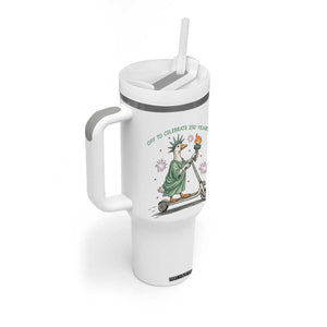 Funny Goose Statue Of Liberty Tumbler With Handle Off To Celebrate 250 Year TS12 Print Your Wear