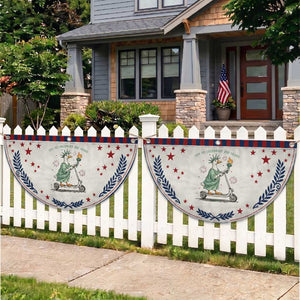 Funny Goose Statue Of Liberty Patriotic Fan Flag Off To Celebrate 250 Year