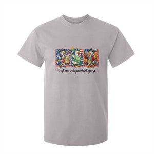 Just An Independent Goose T Shirt For Kid Funny Patriotic Goose TS12 Ice Gray Print Your Wear