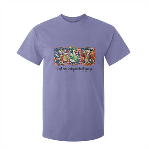 Just An Independent Goose T Shirt For Kid Funny Patriotic Goose TS12 Violet Print Your Wear
