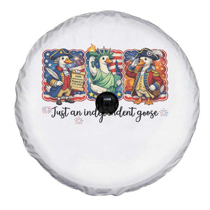 Just An Independent Goose Spare Tire Cover Funny Patriotic Goose TS12 Print Your Wear