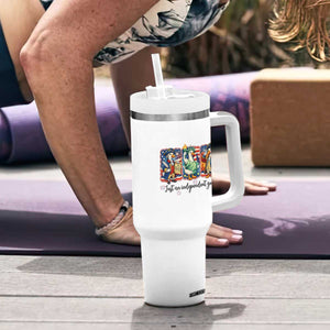 Just An Independent Goose Tumbler With Handle Funny Patriotic Goose TS12 Print Your Wear