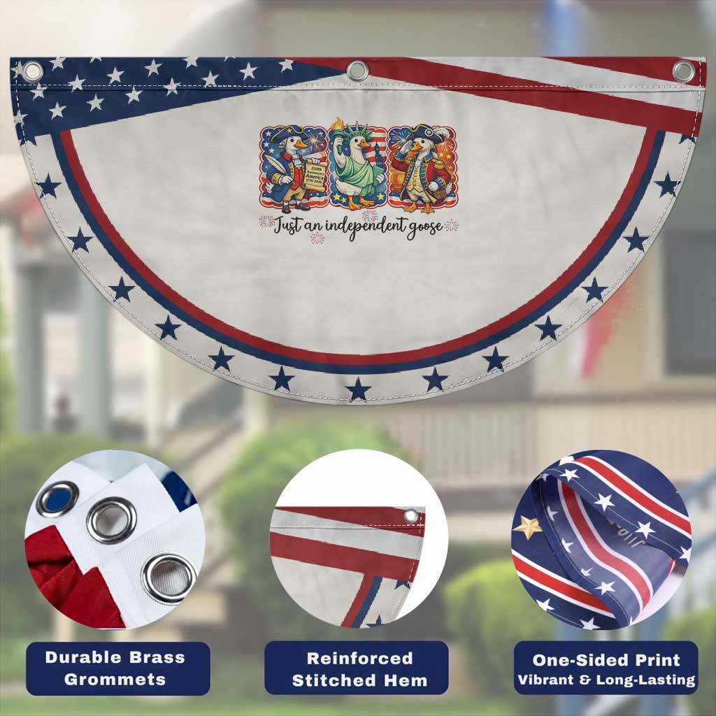 Just An Independent Goose Patriotic Fan Flag Funny Goose