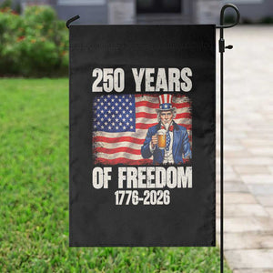 250 Years Of Freedom Garden Flag Patriotic Uncle Sam TS12 Print Your Wear