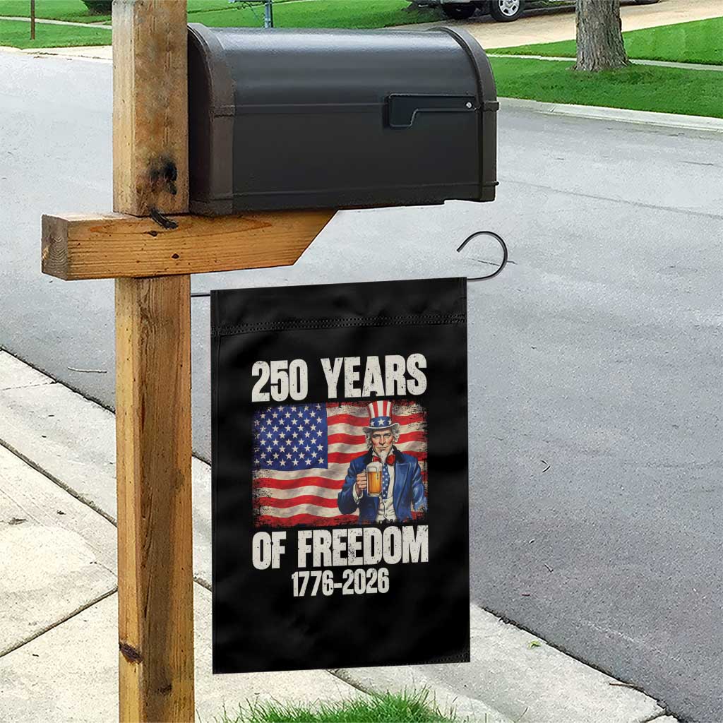 250 Years Of Freedom Garden Flag Patriotic Uncle Sam TS12 Print Your Wear