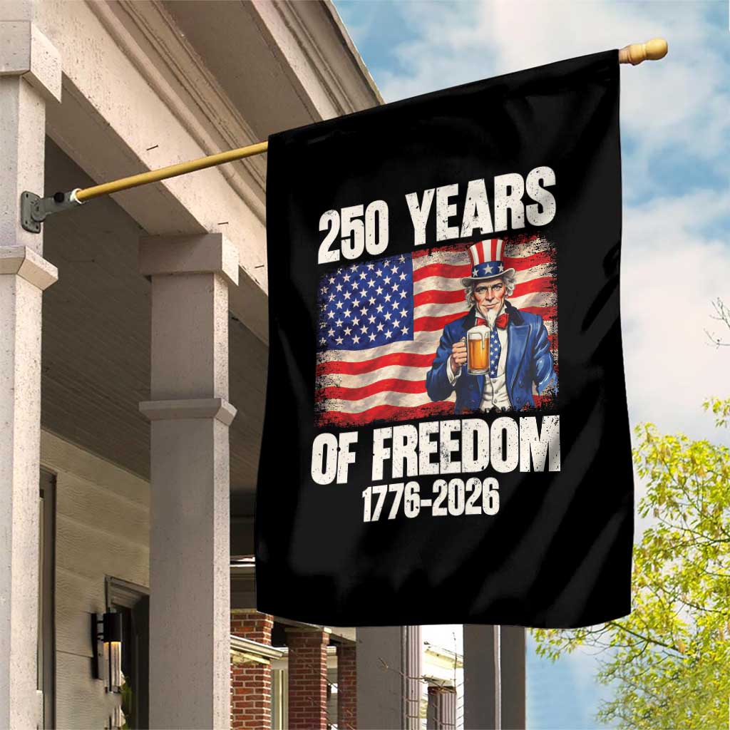 250 Years Of Freedom Garden Flag Patriotic Uncle Sam TS12 Print Your Wear