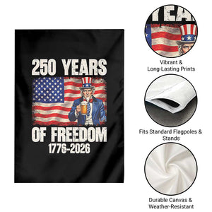 250 Years Of Freedom Garden Flag Patriotic Uncle Sam TS12 Print Your Wear