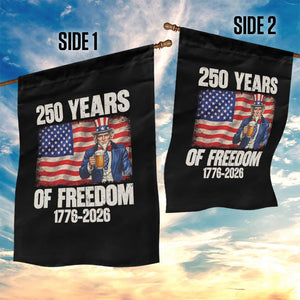 250 Years Of Freedom Garden Flag Patriotic Uncle Sam TS12 Print Your Wear