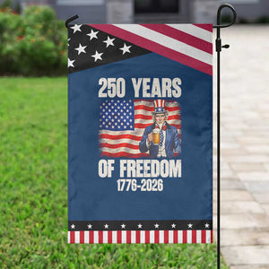 250 Years Of Freedom Garden Flag Patriotic Uncle Sam TS12 Classic Blue Black Print Your Wear