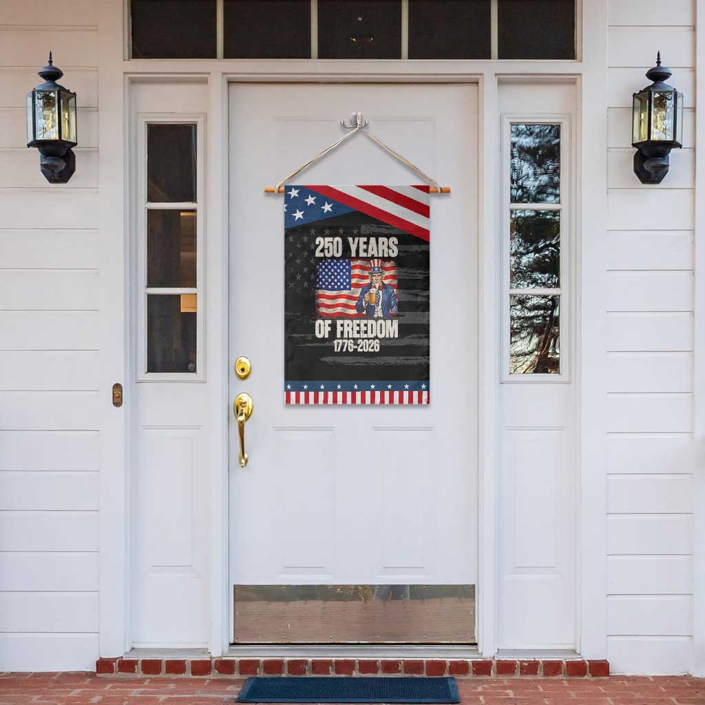 250 Years Of Freedom Garden Flag Patriotic Uncle Sam TS12 Print Your Wear