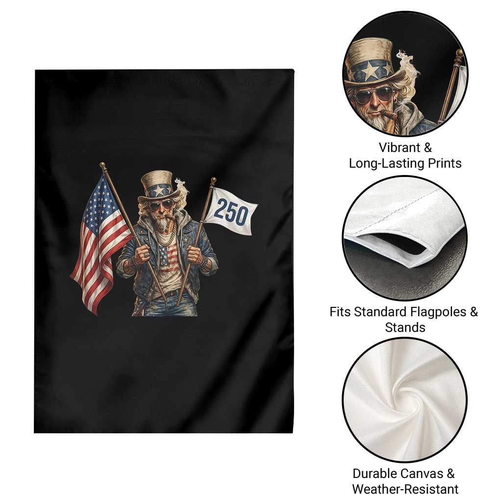 Patriotic Uncle Sam Celebrating 250 Years America Garden Flag TS12 Print Your Wear