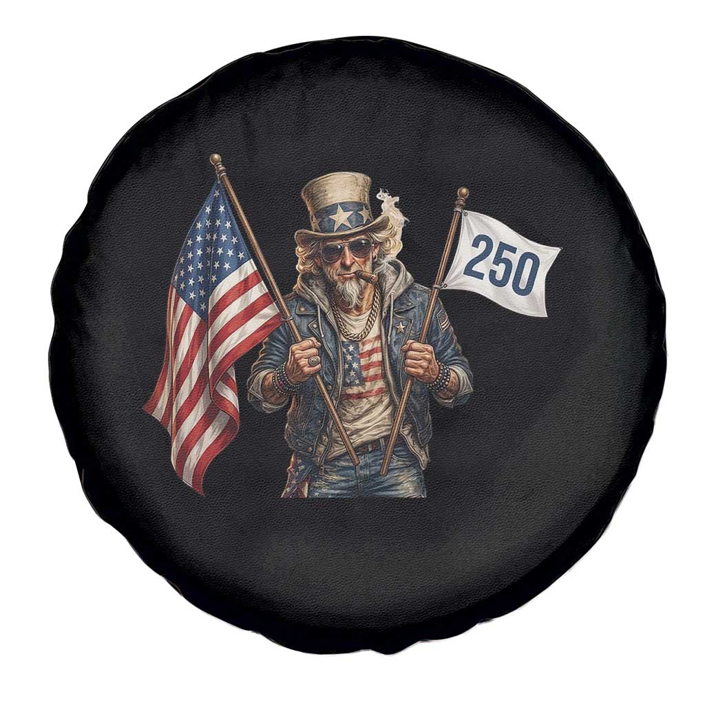 Patriotic Uncle Sam Celebrating 250 Years America Spare Tire Cover TS12 Print Your Wear