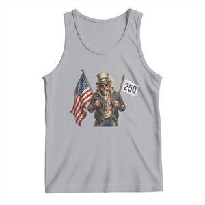 Patriotic Uncle Sam Celebrating 250 Years America Tank Top TS12 Athletic Heather Print Your Wear