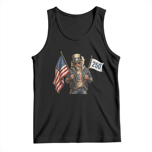 Patriotic Uncle Sam Celebrating 250 Years America Tank Top TS12 Black Print Your Wear