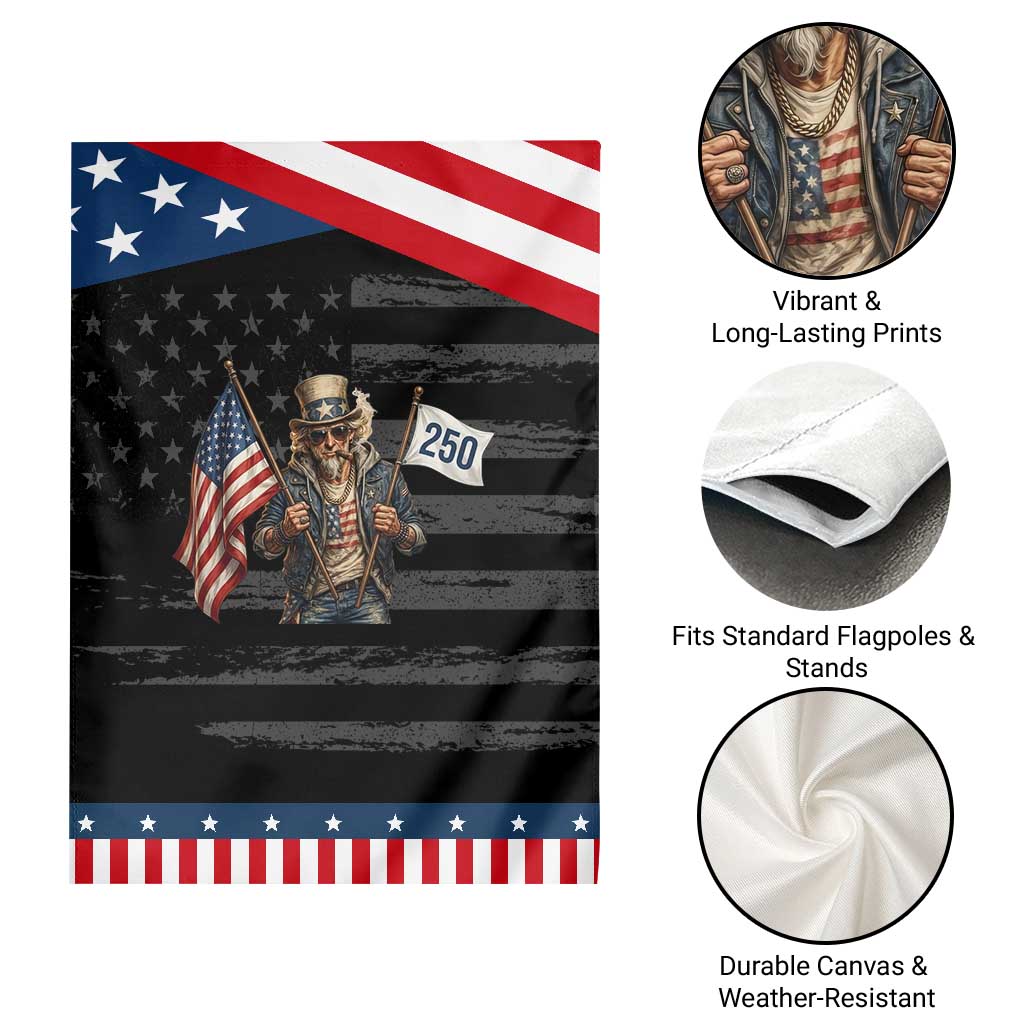 Patriotic Uncle Sam Celebrating 250 Years America Garden Flag TS12 Print Your Wear