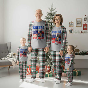 Vintage Cat Uncle Sam Plaid Pajama Set Cheers To 250 Years TS12 Christmas Plaid Print Your Wear