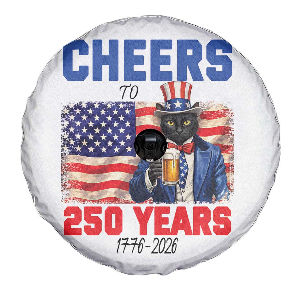 Vintage Cat Uncle Sam Spare Tire Cover Cheers To 250 Years TS12 Print Your Wear
