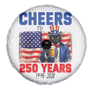 Vintage Cat Uncle Sam Spare Tire Cover Cheers To 250 Years TS12 Print Your Wear