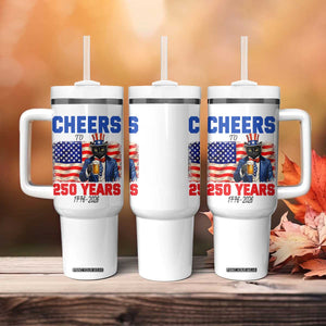 Vintage Cat Uncle Sam Tumbler With Handle Cheers To 250 Years TS12 Print Your Wear
