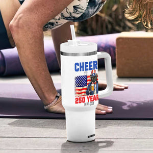 Vintage Cat Uncle Sam Tumbler With Handle Cheers To 250 Years TS12 Print Your Wear