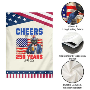 Vintage Cat Uncle Sam Garden Flag Cheers To 250 Years TS12 Print Your Wear