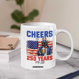 Vintage Cat Uncle Sam Coffee Mug Cheers To 250 Years TS12 Print Your Wear