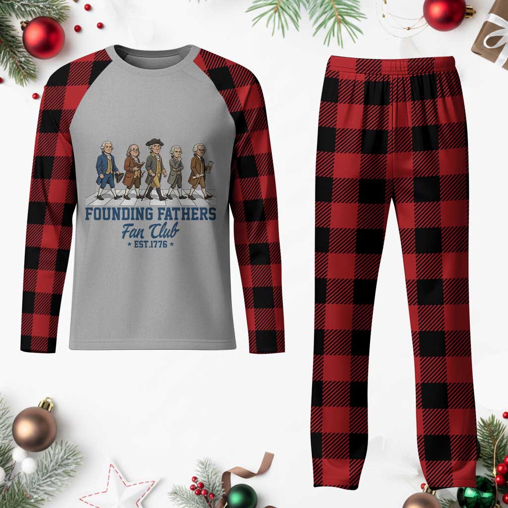Funny Founding Fathers Fan Club Plaid Pajama Set Patriotic American History TS12 Buffalo Plaid Print Your Wear