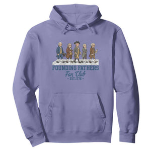 Funny Founding Fathers Fan Club Hoodie Patriotic American History TS12 Violet Print Your Wear