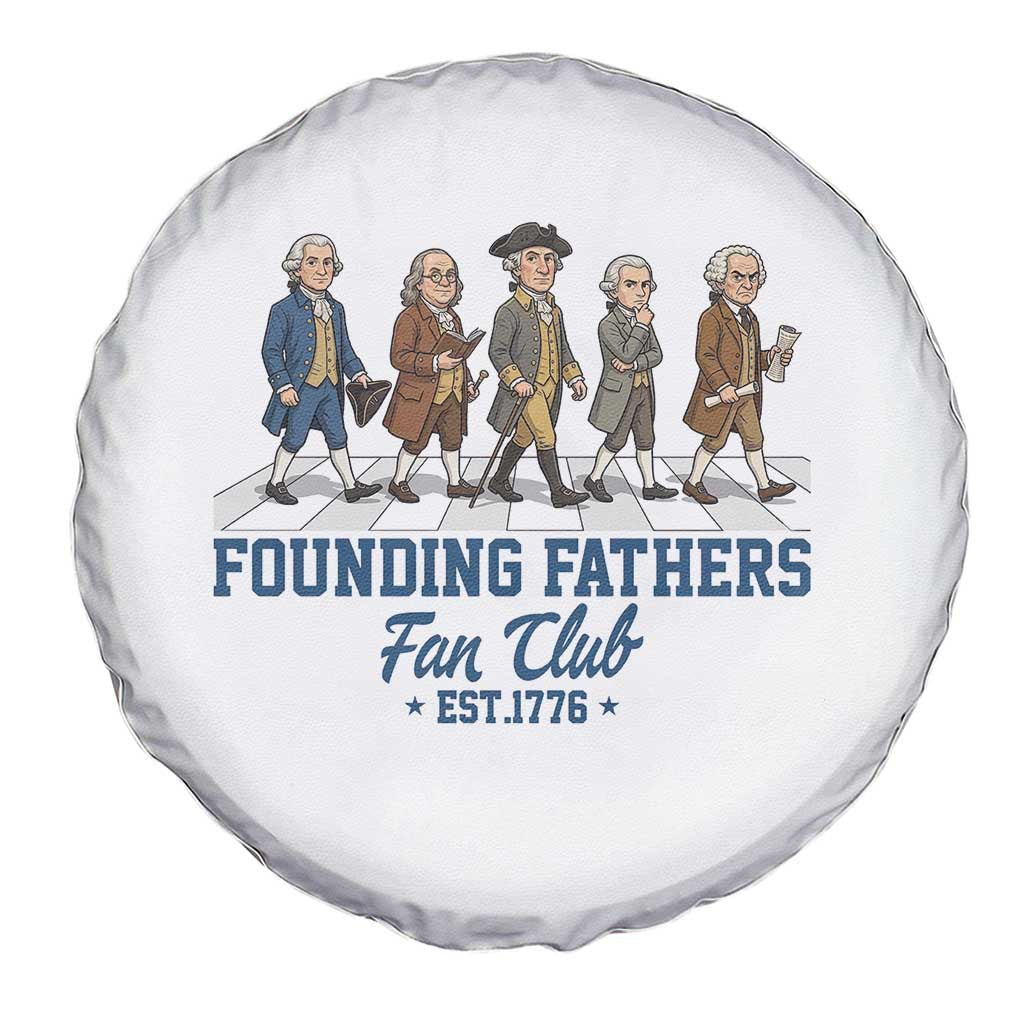 Funny Founding Fathers Fan Club Spare Tire Cover Patriotic American History TS12 Print Your Wear