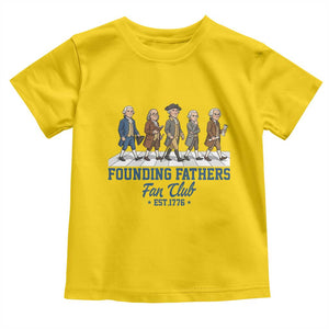 Funny Founding Fathers Fan Club Toddler T Shirt Patriotic American History TS12 Daisy Print Your Wear