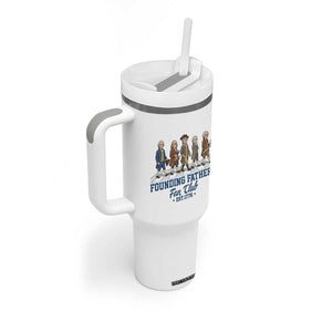 Funny Founding Fathers Fan Club Tumbler With Handle Patriotic American History TS12 Print Your Wear