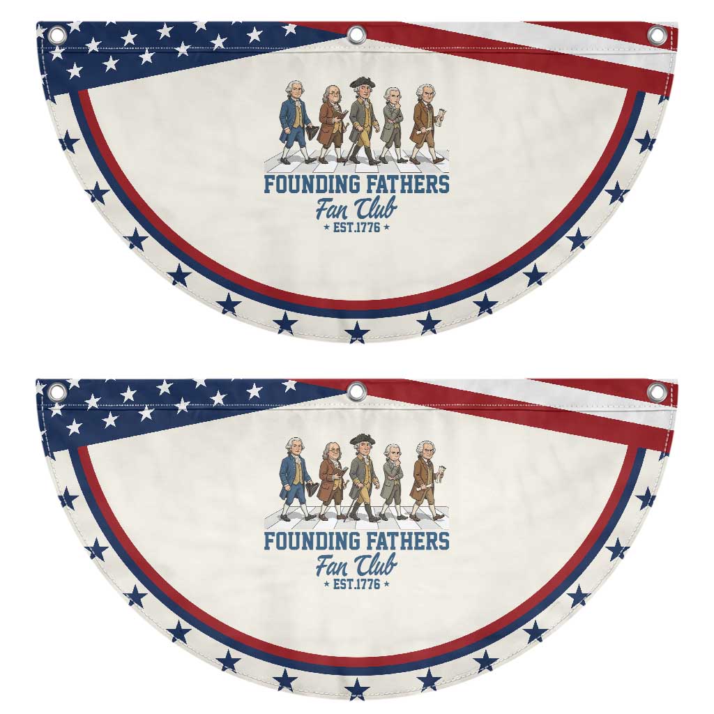 Funny Founding Fathers Fan Club Patriotic Fan Flag American History