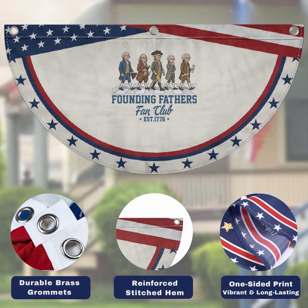 Funny Founding Fathers Fan Club Patriotic Fan Flag American History