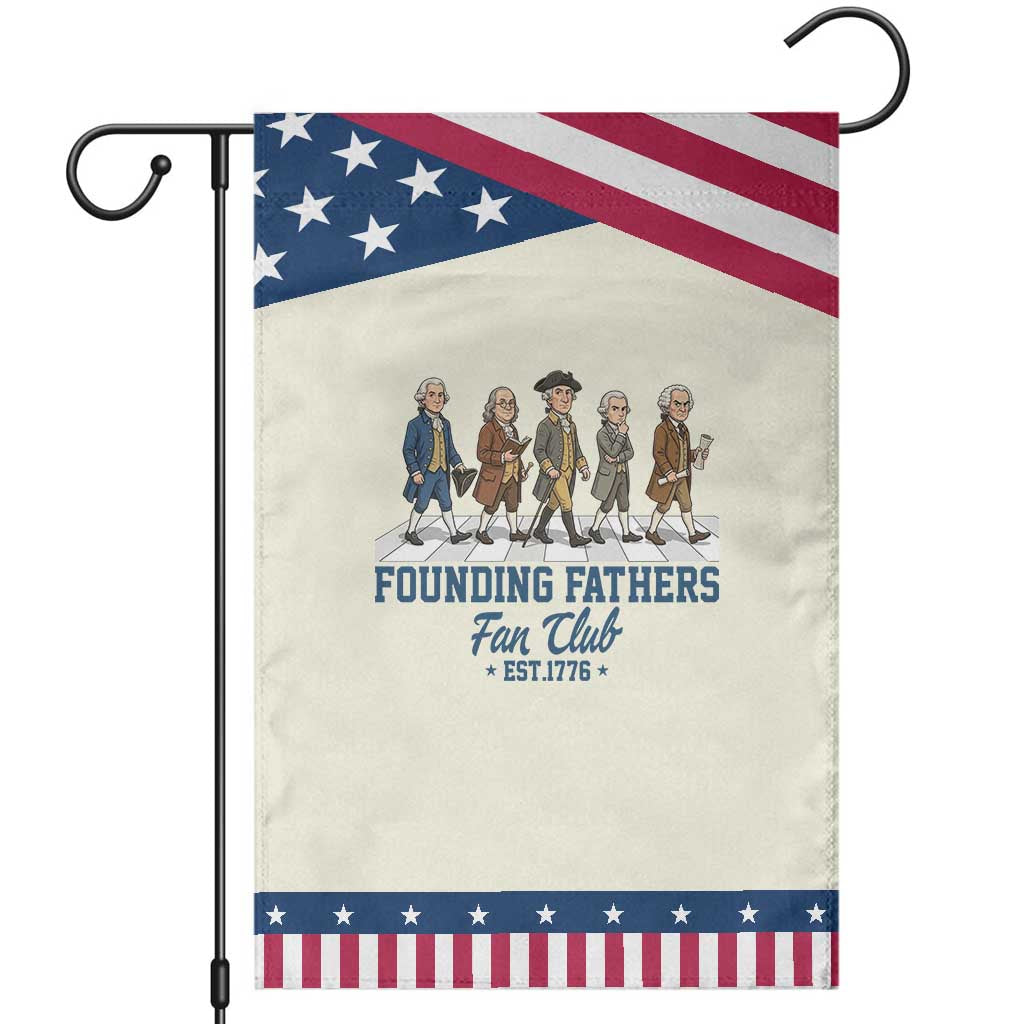 Funny Founding Fathers Fan Club Garden Flag Patriotic American History TS12 Modern Beige Blue Print Your Wear