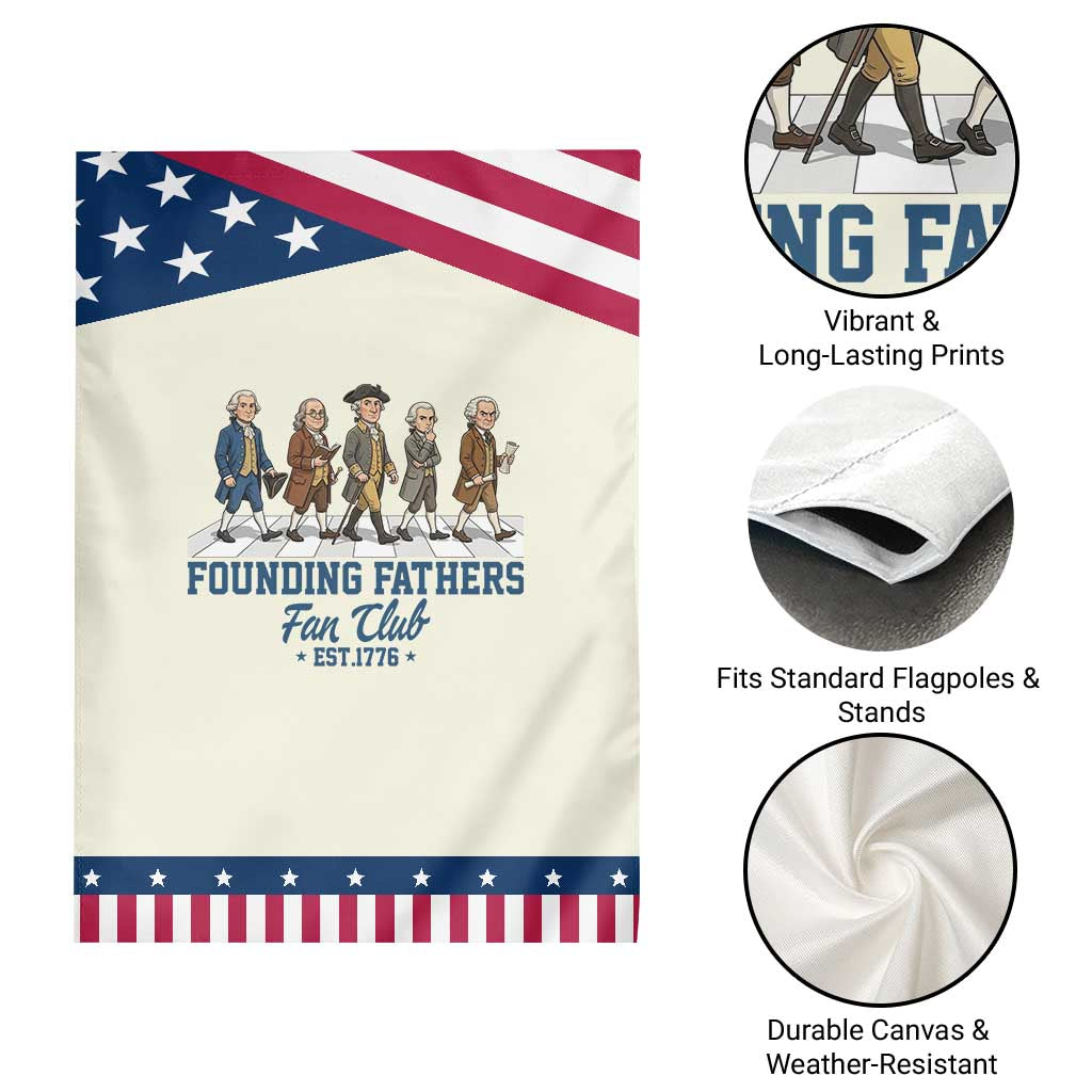 Funny Founding Fathers Fan Club Garden Flag Patriotic American History TS12 Print Your Wear
